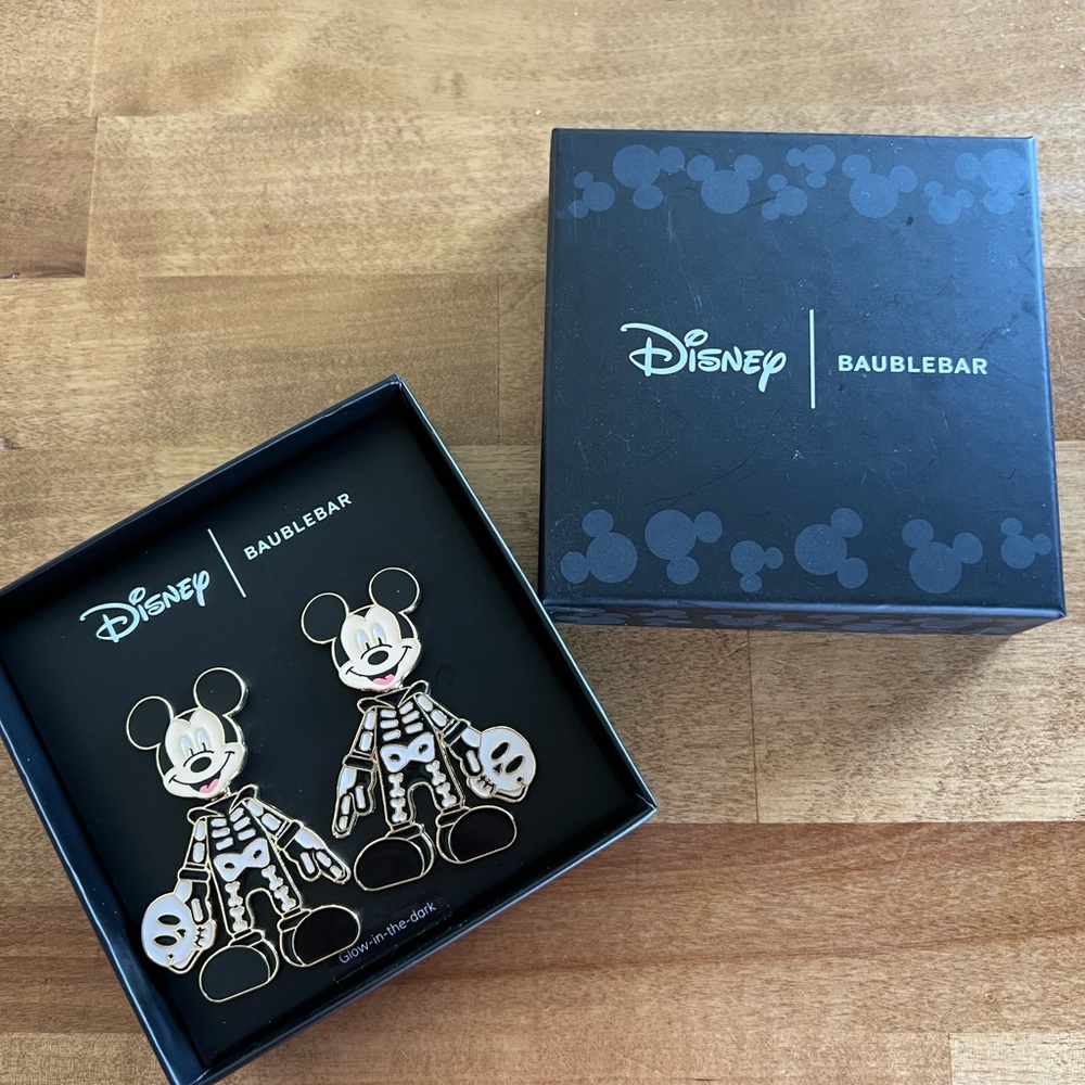 BaubleBar Glow-in-the-Dark Mickey Earrings